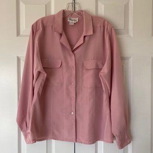 Rose pink blouse size 14